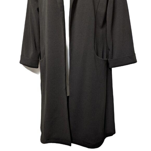 NWT CHOCOLATE USA Black Long Cuffed Blazer M - Picture 4 of 10